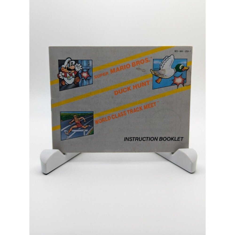 Super Mario Bros/Duck Hunt/Track Meet (Nintendo NES) Manual Only